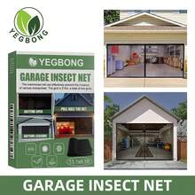 YEGBONG Garage Door Screen Net Hands Free Magnetic Mesh Curtain Retractable Bug & Fly Insect Screen Heavy Duty Hook & Loop Seamless Closure Door Mesh Durable Mosquito Netting Easy Installation For Garage Patio Workshop Entryway 1pc - A - View 5