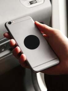 Spcs Car Holder Stainless Iron Sheet Magnetic Sheet Ultra-Thin Round Patch Adhesive Creative Phone Case Car Phone Holder Patch - Multiple Styles - View 4