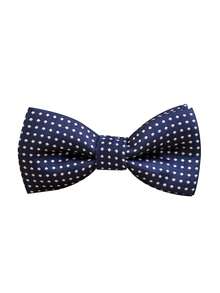 YOKLUN Young Boys Gentleman 3 Pieces Set Asymmetric Single-Button Vest With Straight-Leg Dress Pants And Polka Dot Bow Tie, Suitable For Stage Performance And Banquet - Navy Blue - View 9