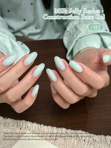 SHANGFEIYA مجموعة جل قاعدة بناء هلامي الحليب 10 مل 4 ألوان 3 في 1 جل قاعدة لون بناء جل تقوية الأظافر للاستخدام المنزلي والصالون DIY 1 قطعة/4 قطع - متعدد الألوان - مشاهدة 11