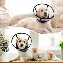 Pet Elizabeth Collar (For Dogs), Soft & Breathable Dog Neck Collar, Anti-Licking Protective Collar, Adjustable, Suitable For Post-Surgery Protection - View 8