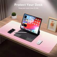 1pc Leather Desk Pad Protector Gradient Heart Large Mouse Pad Office Desk Mat Waterproof Non-Slip Gaming PU Desk Blotter Pad - View 5