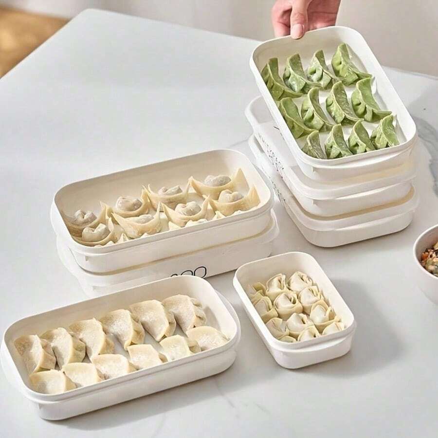 10pcs Refrigerator Storage Containers With Lids, Essential Bento Boxes For Home, Japanese Style Fridge Organizer, Kitchen Food Freezer Storage Containers, Reusable Airtight Sealed Boxes, Leak-Proof Stackable Storage Containers