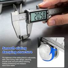 6 Inch 150mm Digital Caliper, Stainless Steel Electronic Vernier Caliper, LCD Display, Mm/Inch Dual Unit Switch, Dust‑Proof & Splash‑Proof, For DIY Craft Mechanical Repair Measurement - Silver - View 4