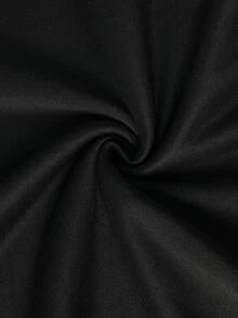 Men's Casual Versatile Minimalist English Print Commute Autumn/Winter Polo Shirt With Turn-Down Collar - Black - View 8