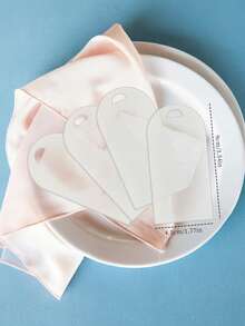 20/30/40/60pcs Acrylic Blank Wedding Gift Tags, Wedding Name Cards, DIY Acrylic Blank Labels, Seat Cards, Decorative Basket Labels, Storage Box Labels, Wedding Supplies - Transparent - View 3