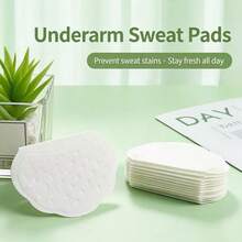 50pcs Disposable Underarm Sweat Pads, Anti-Sweat Pads For Women, Ultra-Thin Invisible Sweat-Absorbing Patches, Summer Essential - Black 1pc - View 10