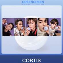 5pcs CO RTIS GREENGREEN Album Bluelips Lip Balm Photocard Blue Lips Photocard - MultiWarna - View 3