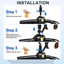 Motorcycle And Electric Scooter Phone Mount, One-Click Locking With Memory Clip, Strong Stable Anti-Shake Design, 360° Rotating Universal Riding Navigation Bracket - Multicolor - View 3