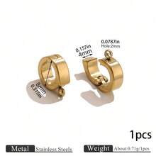 1/2pcs Gold-Plated Stainless Steel Hinged Enhanced Clasp Connector DIY Bracelet Necklace Pendant Jewelry Making Accessories - Multicolor - View 12