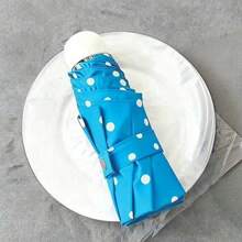 1pc Compact Polka Dot Capsule Portable Folding Umbrella, Sun Protection, Outdoor Travel Essential - Polka Dot Capsules - View 16
