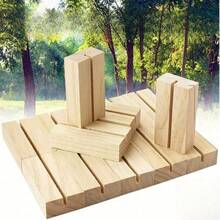 Stand Nomor Meja Kayu, Bingkai Foto, Tempat Penanda, Untuk Meja, Dekorasi Rumah, Acara Pesta, Ulang Tahun - Warna kayu - View 3