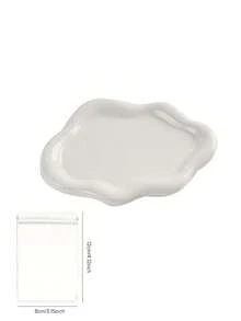Cloud-Shaped Plastic Tray, Jewelry & Accessories Storage Tray, High-End Jewelry & Perfume Display Stand, Fashion Key Holder, Minimalist Fashion Single-Layer Design, Suitable For Home, Living Room, Office, Enhancing Home Decor - Multicolor - View 12