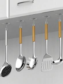 White 5pcs/10pcs/20PCS/30PCS/50pcs PVC (Polyvinyl Chloride) Other Hooks - White - View 3