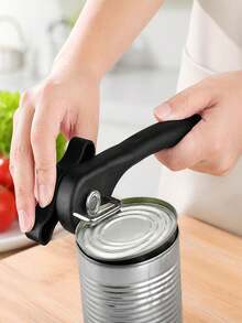 Manual Stainless Steel Can Opener, Smooth Edge Design, Soft Grip Handle And Easy-Turn Knob, Effortless Handheld Can Opener, Suitable For Home And Restaurant Kitchens - View 1