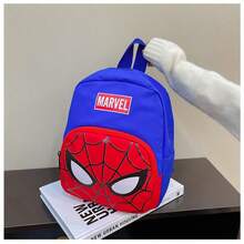 Back To School Disney Marvel Avengers Spider-Man Themed Backpack, Classic Costume Mask Print, Navy Black Blue Multi-Color Options, Durable Oxford Fabric, Front Zipper Storage Pocket, Wide Breathable Shoulder Straps For Weight Reduction, Lightweight Large Capacity, Suitable For School Commute Daily Outings - Backpack - View 7