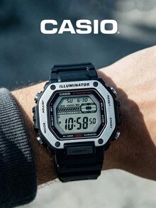 Casio Jam Tangan Pria Digital & Analog dengan Fitur Waktu Dunia, Tali Resin, Beberapa Alarm, Memo Jarak Jauh, Fungsi Praktis, Cocok untuk Berkemah di Luar Ruangan, Perjalanan, Latihan Kebugaran Harian, dan Pakaian Kasual - Satu-Ukuran - View 7