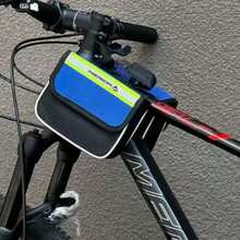 Front Bike Rack Bag, Mountain Bike Handlebar Bag, Waterproof Phone Bag, Bicycle Accessories - Multicolor - View 2