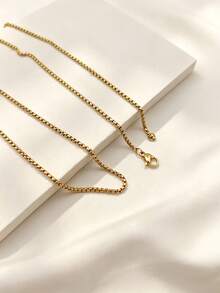1pc Mixed Style Necklace Chain Bulk Round Snake Chain, O-Ring Chain, Blade Chain, Lip Chain, OT Chain, Grid Chain, Etc. Suitable For DIY Pendant Jewelry Making Materials, Suitable For Women's Daily Wear - Multicolor - View 28