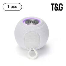 T&G337 無線喇叭 布藝卡槽迷你喇叭 重低音低音炮 便攜式迷你七彩燈桌面無線音訊 - 查看 12