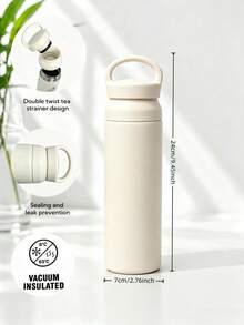 1 pieza SCALON Vaso térmico de gran capacidad 17oz/500ml con diseño floral colorido, vaso portátil a prueba de fugas con aislamiento al vacío - Patrón de flores frescas y lindas, acero inoxidable 304, adecuado para escuela, oficina, gimnasio, exterior, hogar y talla grande, aislamiento duradero, asa portátil, regalo de cumpleaños perfecto para familia, amigos, novio/novia, botella de agua, vaso de agua, vaso térmico, taza de viaje, vaso de viaje para agua caliente y fría - Multicolor - Ver 7