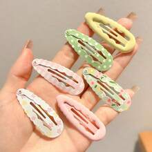 100/60/36/24/12pcs Multi-Color Printed Hair Accessories Set, Y2K Style Sweet & Cute Hair Clips, Daily Essential - Multicolor - View 9