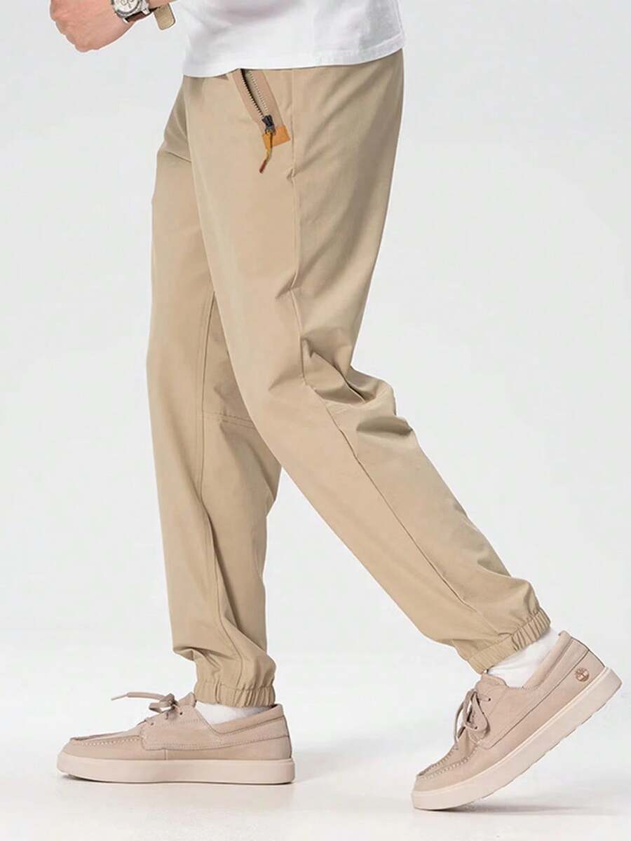 Timberland Celana Jogger Kargo Pria Kasual Olahraga Luar Ruangan, Cepat Kering, Perlindungan Matahari UPF50, Potongan Longgar