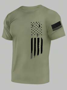 3pcs/Set Men's Fashionable Printed Short Sleeve T-Shirts | Exquisite Design | Summer Essential | Easy To Match, Showcase Your Style - Multicolor - View 3