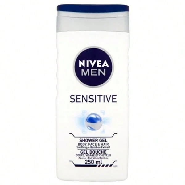 NIVEA Sensitive Shower Gel 250ml - Body Care - masculine scent - View 1