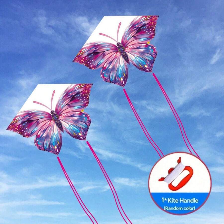 Vibrant Large Colorful Butterfly Kite, Easy To Fly In Light Breeze, Includes Flight Accessories, Suitable For Beach And Park Outdoor Play, Exquisite Holiday Gift For Family And Friends - Colorful Butterfly Kite - View 1