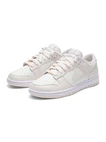 Women's W NIKE DUNK LOW 26 Summer New Light Color Leather Low-Top Casual Skate Shoes IM6572-105 - Canvas White/Pink White/White - View 7