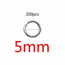 200Pcs/Lot DIY Jewelry Findings Open Single Jump Rings And Open Rings For Jewelry Making - Silver - View 7
