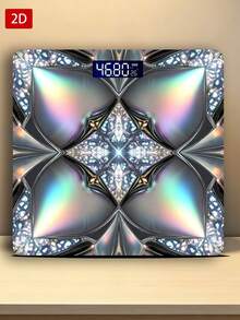 Precision 2D Flat Electronic Scale LED Display Household Weight Loss Electronic Scale - A - View 3