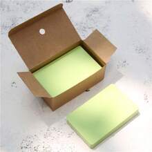 100PCS (90x55mm) Blank Flash Cards Colored Heavy Duty Cardstock Pocket Index Note Cards For Word Learning Memory Handwriting Message - A - View 12