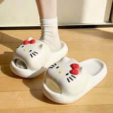 SANRIO Sandal Hello Kitty Lucu dengan Sol Tebal untuk Wanita, Cocok untuk Musim Panas, Dalam Ruangan, Anti Selip, dan Luar Ruangan, Motif Kartun Berlubang. - Beraneka warna - View 15