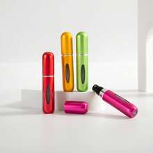 防漏亮面金屬便攜式可補充香水噴霧瓶 5ml 可重複使用旅行噴瓶，適合露營與徒步 - 彩色 - 查看 14