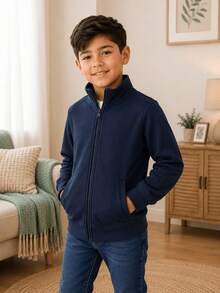 Tween Boys Sweatshirts - Navy Blue - View 2