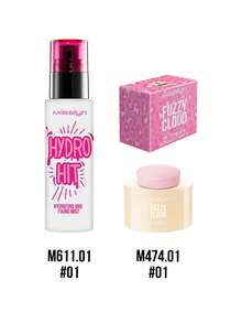 MISSLYN 2PCS Setting Makeup Kit, Fixing Mist & Loose Setting Powder Duo, Hydrating Glow & Soft Matte Finish, Oil Control Face Powder, Smooth Blendable Texture, Flawless Complexion, Lightweight Long Wear Makeup, Daily Wear, Party & Y2K Looks, BestGift - #01+#1 - View 7
