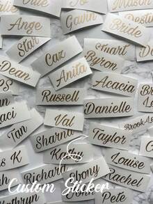 Custom UV Transfer Stickers, Multiple Sizes Available, Personalized Logo Text And Pattern Transfer, Suitable For Commercial Metal Signs, Crystal Stickers, Glass Cups, Wireless Earphones, Phone Cases, Computers, Storage Boxes - Multicolor - View 5