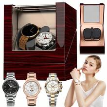 Watch Winder Box With Easy Open Hinge Cover 2 Modes Mechanical Watch Shaker Automatic Winding Rotating Display Case Storage Box Ideal Gift - A - View 1