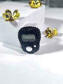 Cincin Mewah Kecil Bertabur Berlian Imitasi Berwarna-warni yang Modis (Fungsi Reset, Ukuran Cincin Dapat Diatur) Penghitung Portabel untuk Pria dan Wanita, Cocok untuk Sholat Ramadan, Penghitungan Olahraga, dll. - Beraneka warna - View 26