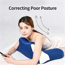 Ergonomic Memory Foam Prone Sleeping Pillow, Soft And Firm Dual-Use Backrest Pillow, Suitable For Phone Use And Gaming, Applicable To Different Postures And Scenarios, Snug Support For Flat Sleeping - A - View 3