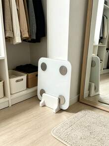 1pc Electronic Scale Storage Rack, Electronic Scale Holder, File Stacking Support, Space-Saving. Suitable For Bathroom, Kitchen, Living Room, Essential Storage Item. Also A Perfect Gift For Wedding, Graduation Season And Back To School Season. - Multicolor - View 3