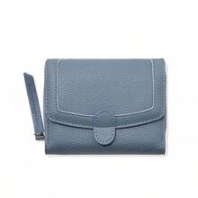 Women's Snap Button Zipper Wallet, Multi-Card Slot Wallet - Multicolor - View 14