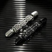 2pcs Multi-Purpose Waist Cincher Clips, Black & Silver, Suitable For Dresses And Cardigans - Multicolor - View 2