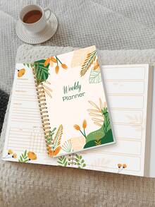 BUBU 1pc Weekly Planner Notebook, Undated Weekly Organizer With Weekly Goals, To-Do List & Monday-Sunday Planning Sections For Study, Work And Home, Back To School Supplies Office Desk Accessories - A5 - View 3