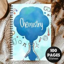 1pc Funny Lab & Science Research Spiral Notebook With Perforated Pages - Retro Periodic Table, Atomic Models Cover - Journal For Chemistry, Physics, Biology Experiments - Gift For Scientists, Students, Teachers - One Book (50 Pages, 100 Pages) - View 11