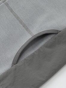 Balabala Simple Stylish Hooded Kids Coat Lightweight Autumn Outer Top For Boys & Girls - Medium Gray - View 8