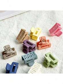 6/12/24pcs Small Hair Clips, Sweet Macaron Color Hair Clips For Women And Young Girls, Non-Slip Hair Clips, Suitable For Hairstyle Decoration, Perfect For Parties, Birthdays, Outings, Holiday Gifts - A - View 1