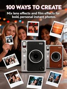 FujiFilm MiniEVO Instant Camera, Bluetooth Smartphone Photo Printer Camera, Supports Instant Printing, Mobile Printing, Retro Film Filters, Wireless Photo Sharing, Portable Camera Suitable For Travel, Parties And Memories. - View 1